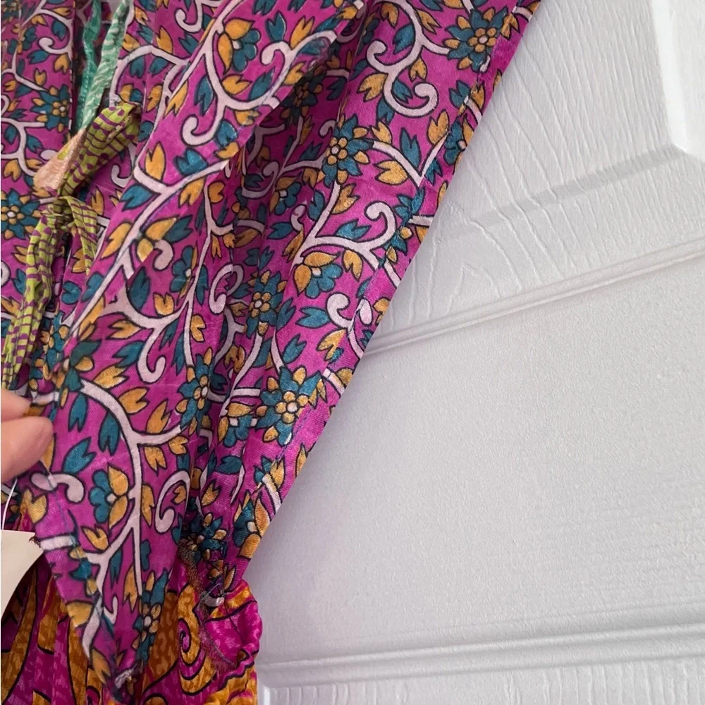 Colorful Patchwork Maxi Dress - Picture 7 of 10